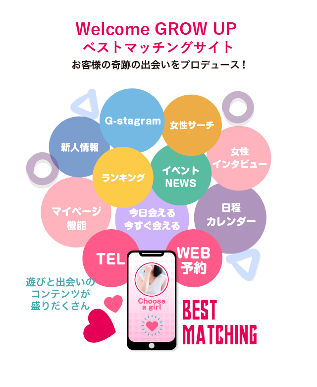 Welcome GROW UP　ベストマッチングサイト